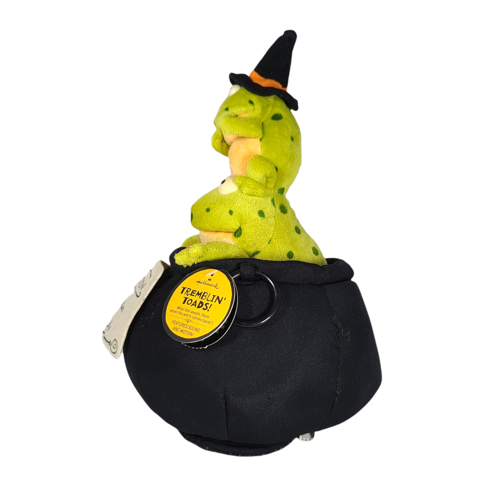 Hallmark Halloween Tremblin Toads Cauldron Singing Frogs Animatronic Works - Picture 9 of 9